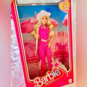New in Box Barbie The Movie Collectible Doll in Pink Western Outfit (READ)